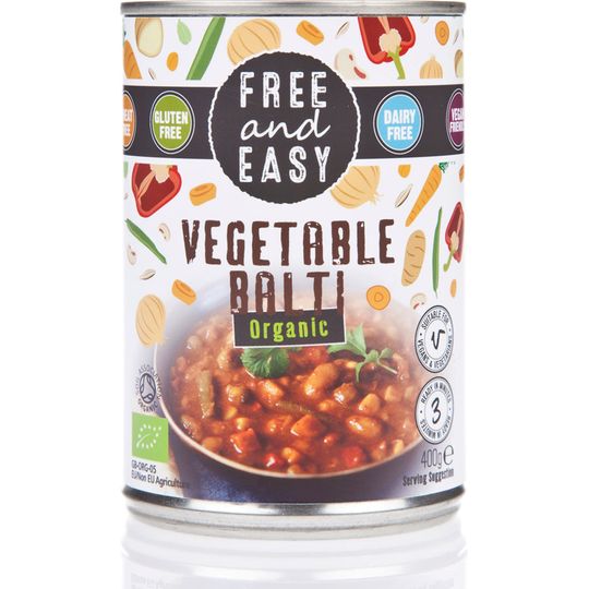 Free and Easy Organic Vegetable Balti 400g