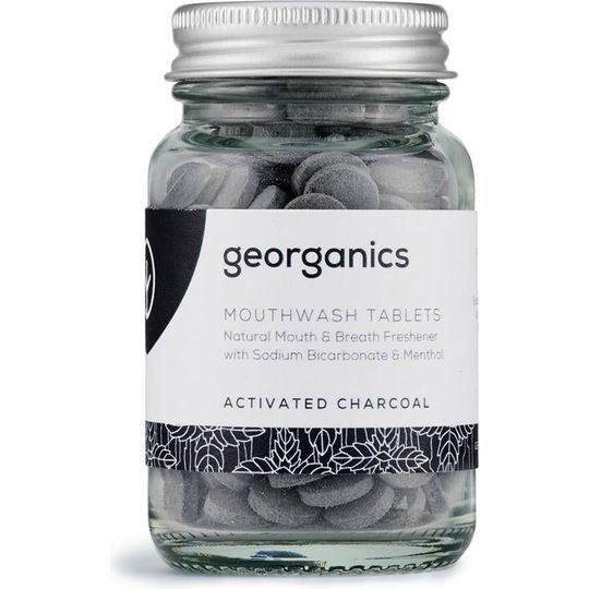 Georganics Mouthwash Tablets 180 Tablets - Charcoal