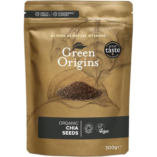 Green Origins Organic Chia Seeds, Raw 300g