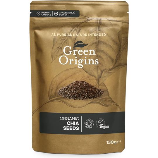Green Origins Organic Chia Seeds, Raw 150g