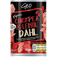 Geo Organics Chickpea & Lentil Dahl 400G