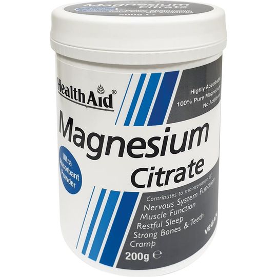 HealthAid Magnesium Citrate Powder 200g