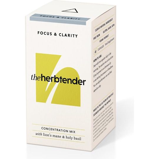 theherbtender FOCUS & CLARITY 60 Capsules - Jar