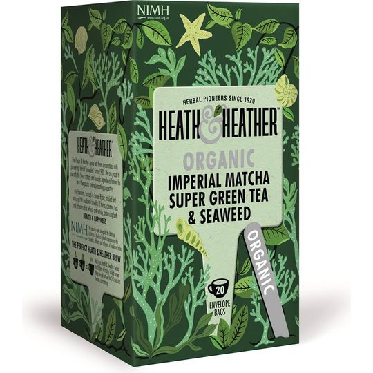 Heath and Heather Organic Imperial Matcha Green Tea & Seaweed 20 Bags