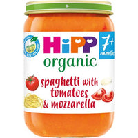 HiPP Organic Spaghetti with tomatoes & mozzarella Baby Food Jar 7+ Months (6 x 190g)