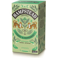 HAMPSTEAD TEA ORGANIC FENNEL & PEPPERMINT 20 TEA BAGS