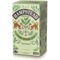 HAMPSTEAD TEA ORGANIC FAIRTRADE GREEN TEA 20 TEA BAGS