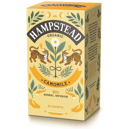 HAMPSTEAD TEA ORGANIC CAMOMILE TEA  20 TEA BAGS