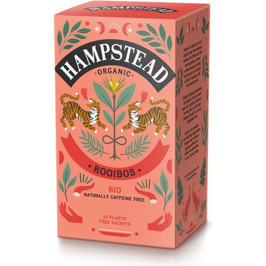 HAMPSTEAD TEA ORGANIC ROOIBOS TEA 20 TEA BAGS