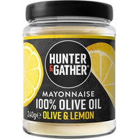 Hunter and Gather OLIVE & LEMON OLIVE OIL MAYONNAISE 240g