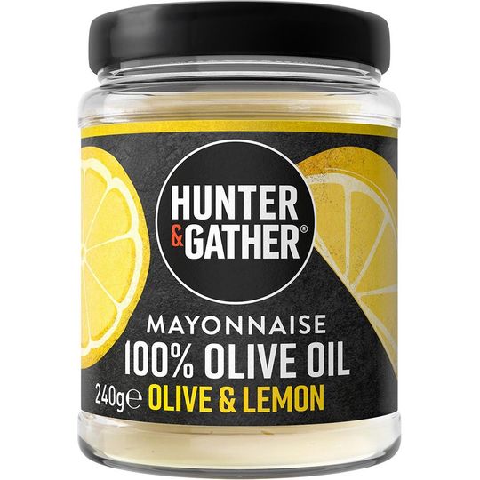 Hunter and Gather OLIVE & LEMON OLIVE OIL MAYONNAISE 240g