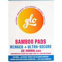 Glo Bamboo Pads For Sensitive Bladder - Regular 12 pads