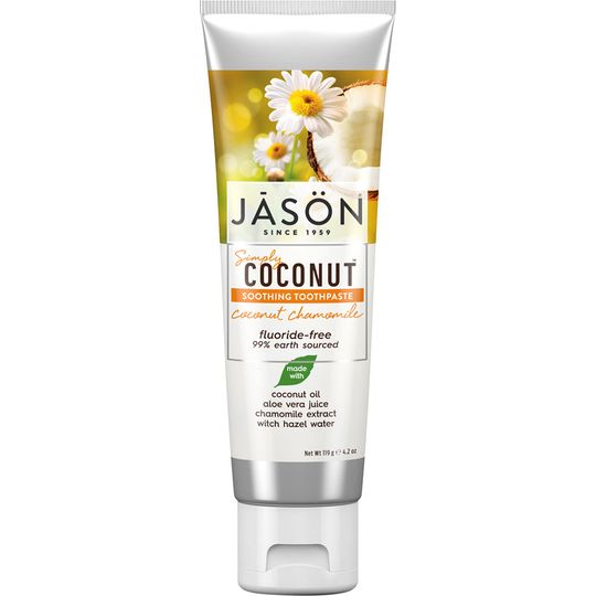 Jason Simply Coconut® Soothing Toothpaste, Coconut Chamomile 119g