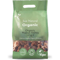 Just Natural Organic Walnut Halves 125g