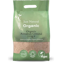 Just Natural Organic Ground Almonds 220g