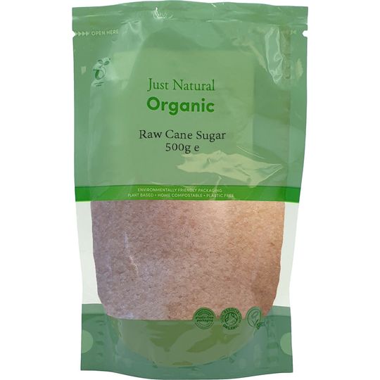 Just Natural Organic Raw Cane Sugar 500g