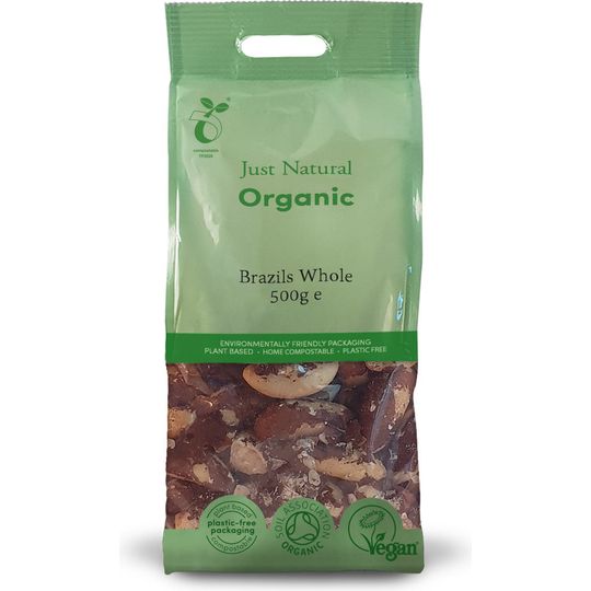 Just Natural Organic Brazils Whole 500g