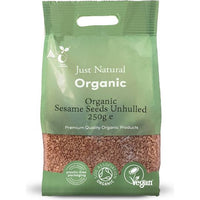 Just Natural Organic Sesame Seeds Hulled 250g