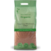 Just Natural Organic Cous Cous Wholemeal 500g