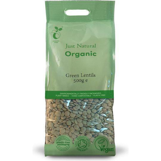 Just Natural Organic Green Lentils 500g