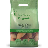 Just Natural Organic Brazils Whole 125g
