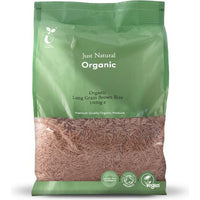 Just Natural Organic Long Grain Brown Rice 1kg