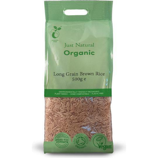Just Natural Organic Long Grain Brown Rice 500g