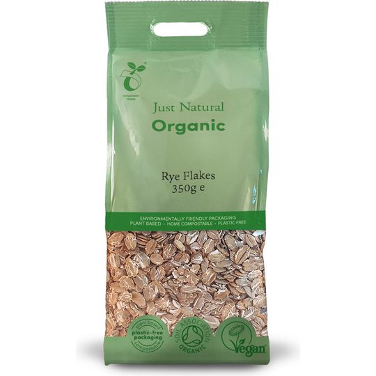 Just Natural Organic Rye Flakes 350g