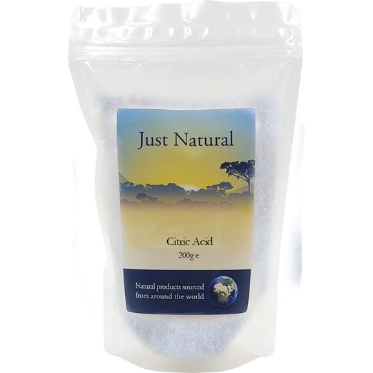 Just Natural Citric Acid - Food Grade 200g