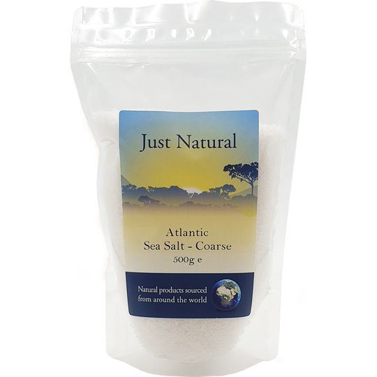 Just Natural Atlantic Sea Salt - Coarse 500g
