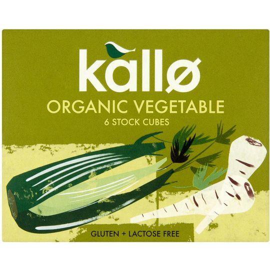 Kallo Organic Vegetable 6 Stock Cubes
