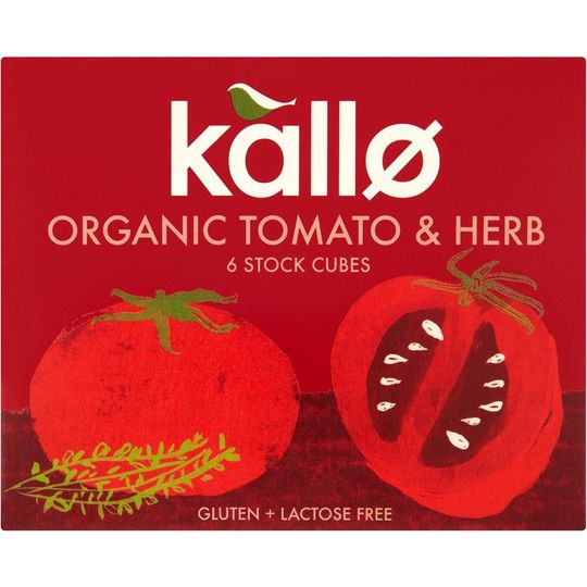 Kallo Organic Tomato & Herb 6 Stock Cubes