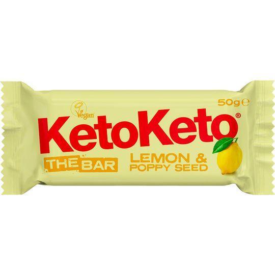 KetoKeto Lemon and Poppy 12 x 50g