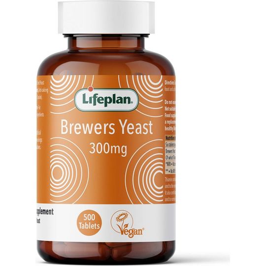 Lifeplan Brewers Yeast Tablets 300mg x500