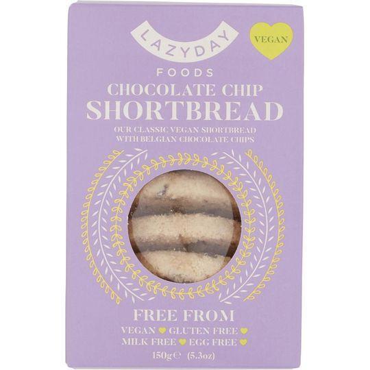 Lazyday Foods Vegan Chocolate Chip Shortbread 150g