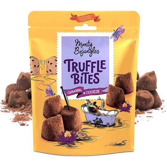 Monty Bojangles Truffle Bites Pouch Caramel & Cookie 100g
