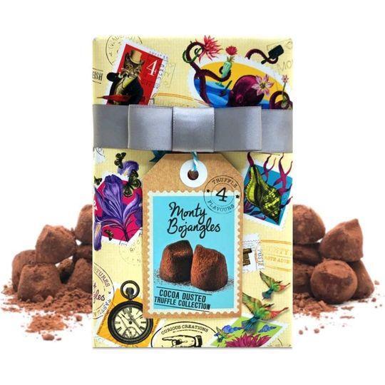 Monty Bojangles Gift Wrapped Chocolate Truffle Gift Box – 4 flavours 190g