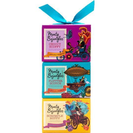 Monty Bojangles Truffles Gift Tower | 3 Gift Boxes -300g (3 x 100g Gift Pack)