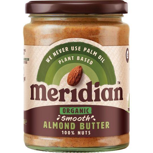 Meridian Organic Smooth Almond Butter 100% Nuts 470g