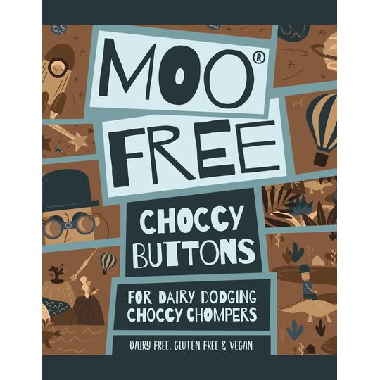 Moo Free Dairy Free & Vegan 'Milk' Chocolate Buttons x 3