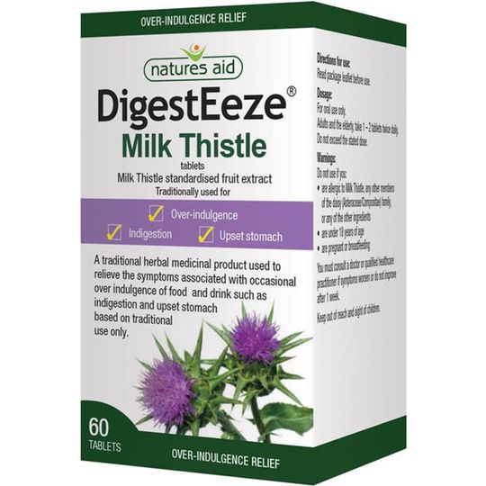 Natures Aid DigestEeze (Milk Thistle) 60 Tablets