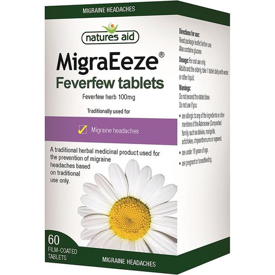 Natures Aid MigraEeze (Feverfew) 60 Tablets