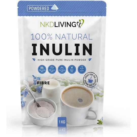 NKDLIVING INULIN HIGH GRADE PREBIOTIC FIBRE POWDER 1KG