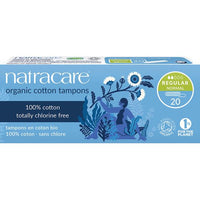Natracare Regular Non-Applicator Organic Cotton 20 Tampons