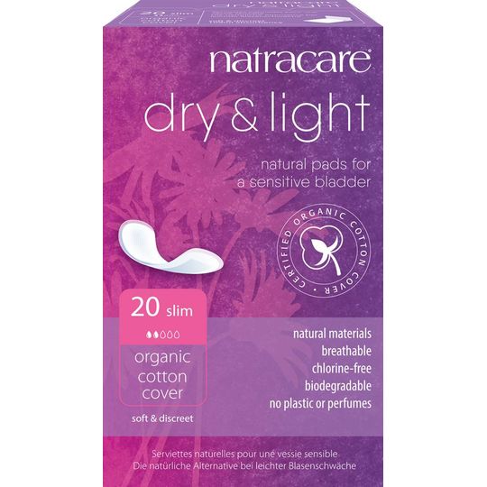 Natracare Dry & Light Slim 20 Incontinence Pads