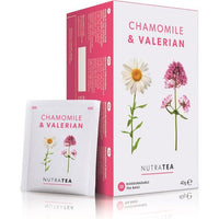 NUTRATEA CHAMOMILE & VALERIAN 20 BIODEGRADABLE TEA BAGS