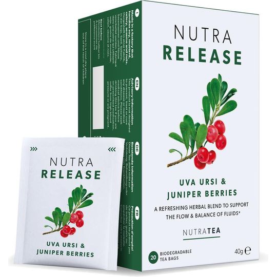 NUTRATEA NUTRA RELEASE 20 BIODEGRADABLE TEA BAGS