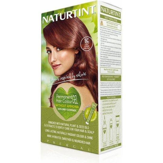 NATURTINT PERMANENT HAIR COLOUR GEL 5C LIGHT COPPER CHESTNUT – 170ML