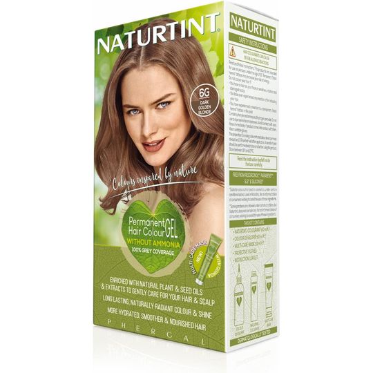 NATURTINT PERMANENT HAIR COLOUR GEL 6G DARK GOLDEN BLONDE – 170ML