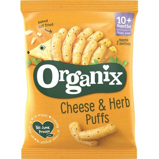 Organix Cheese & Herb Puffs Single